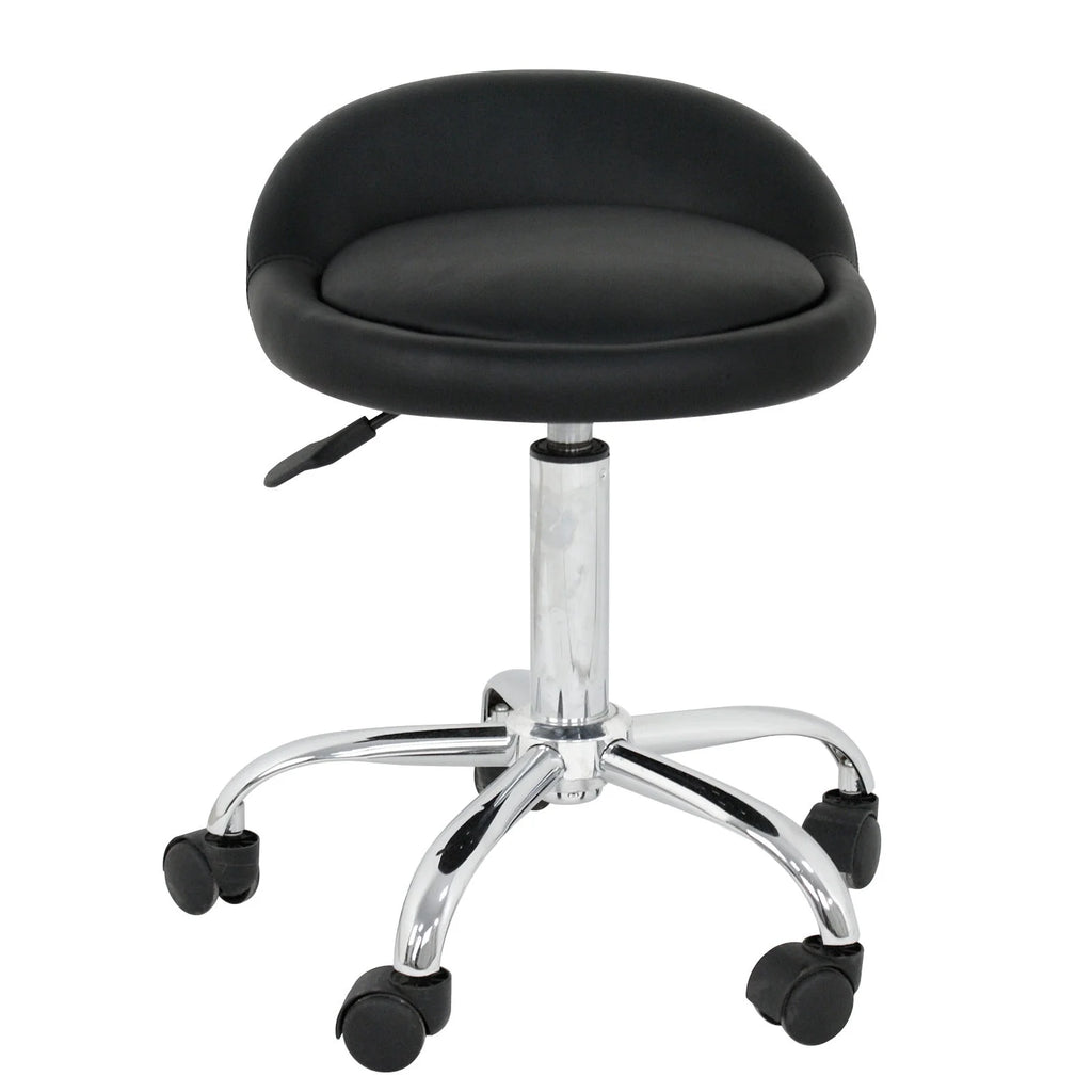 Set of Two Swivel Salon Stool Chair, Black Z588