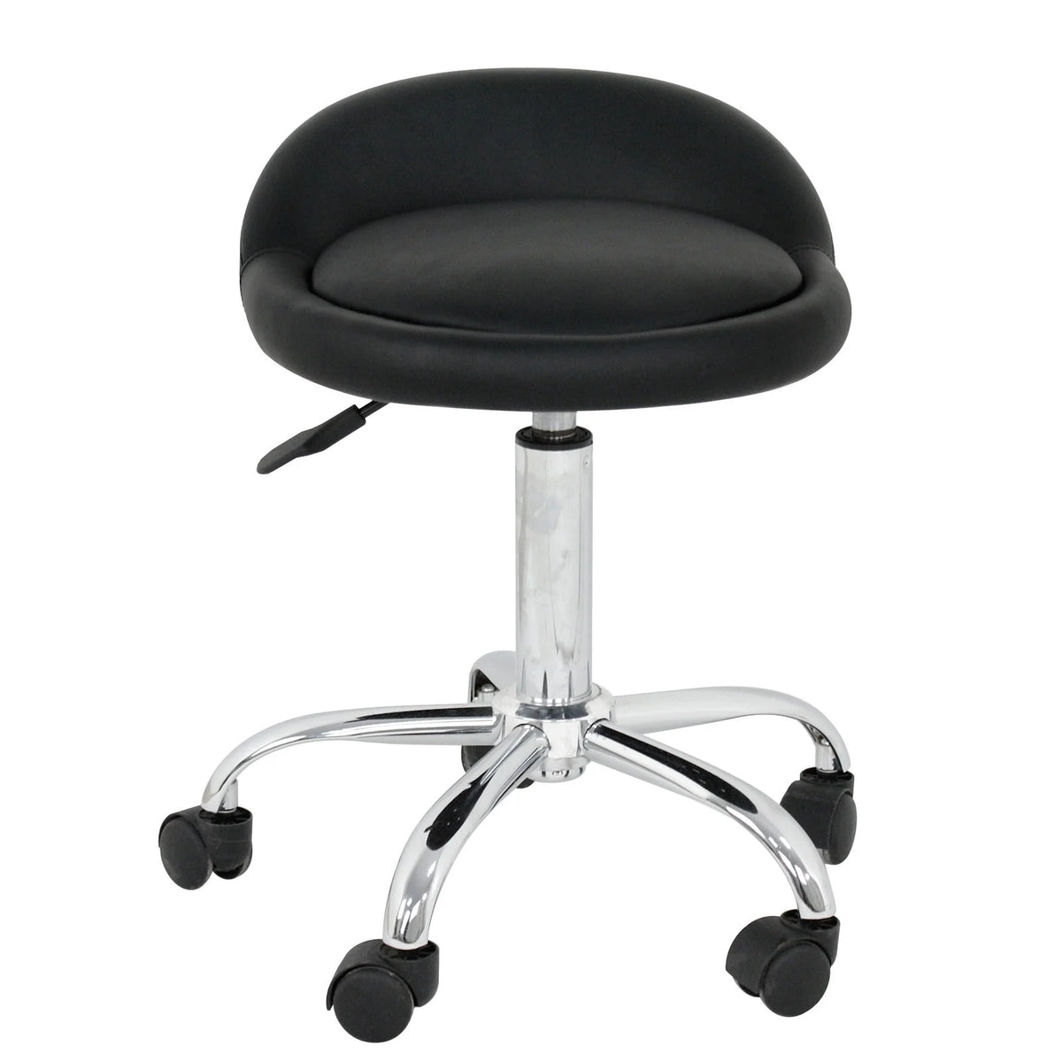 Set of Two Swivel Salon Stool Chair, Black Z588