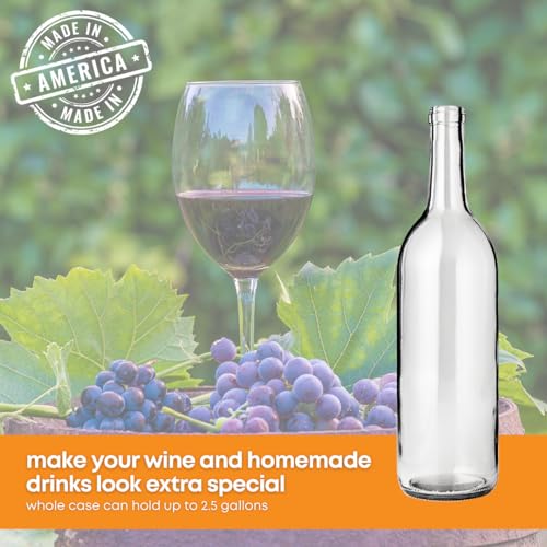 12 Clear Wine Bottles 750 ml I408930
