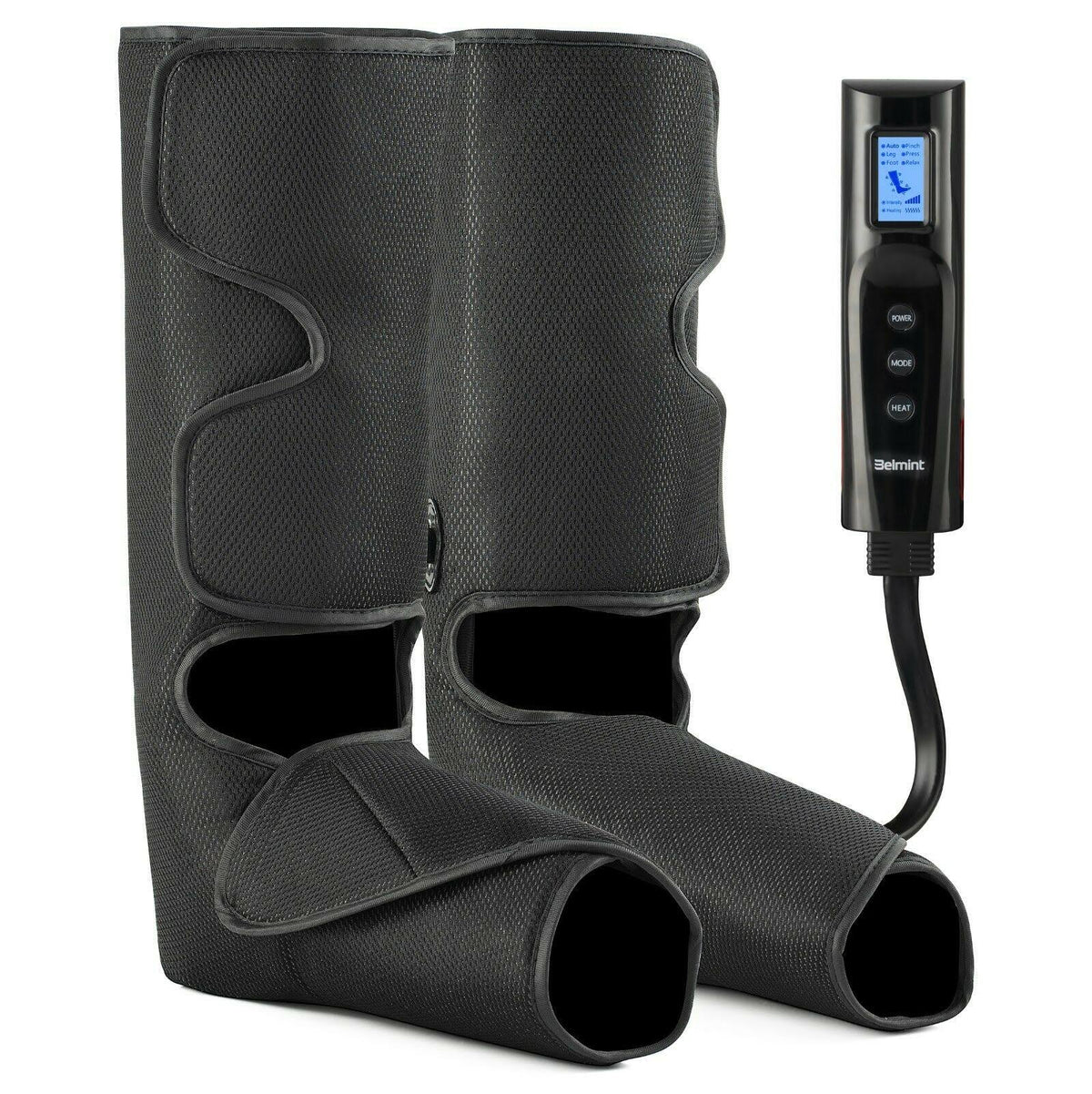 Leg and Foot Air Compression Massager with Heat and 6 Modes F37505