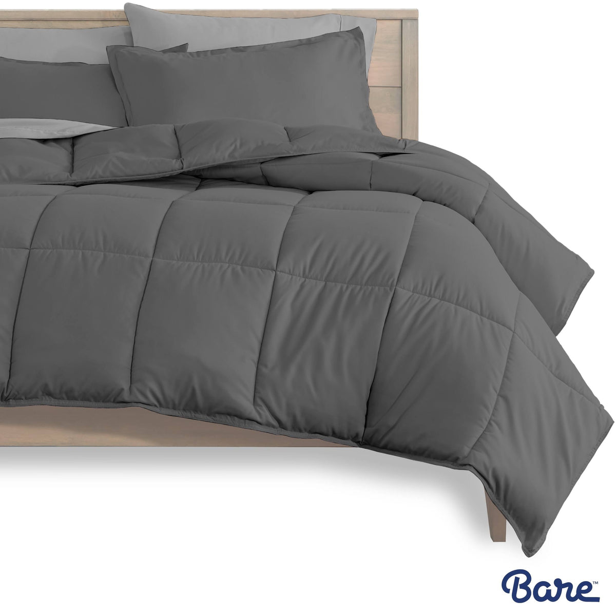 California King Black Microfiber Bed in A Bag Y12570