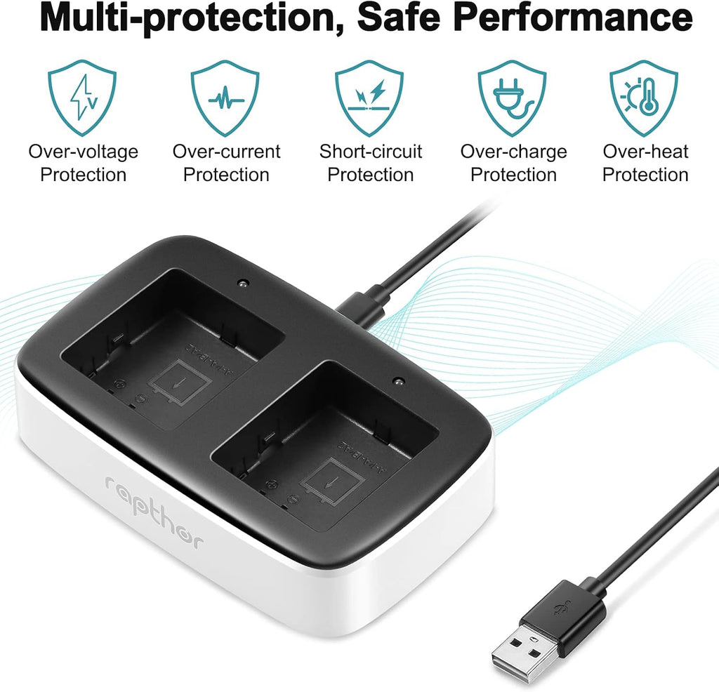 2560mAh Rechargeable Replacement Battery with Charger Station (2 Batteries+1 Charger) S181