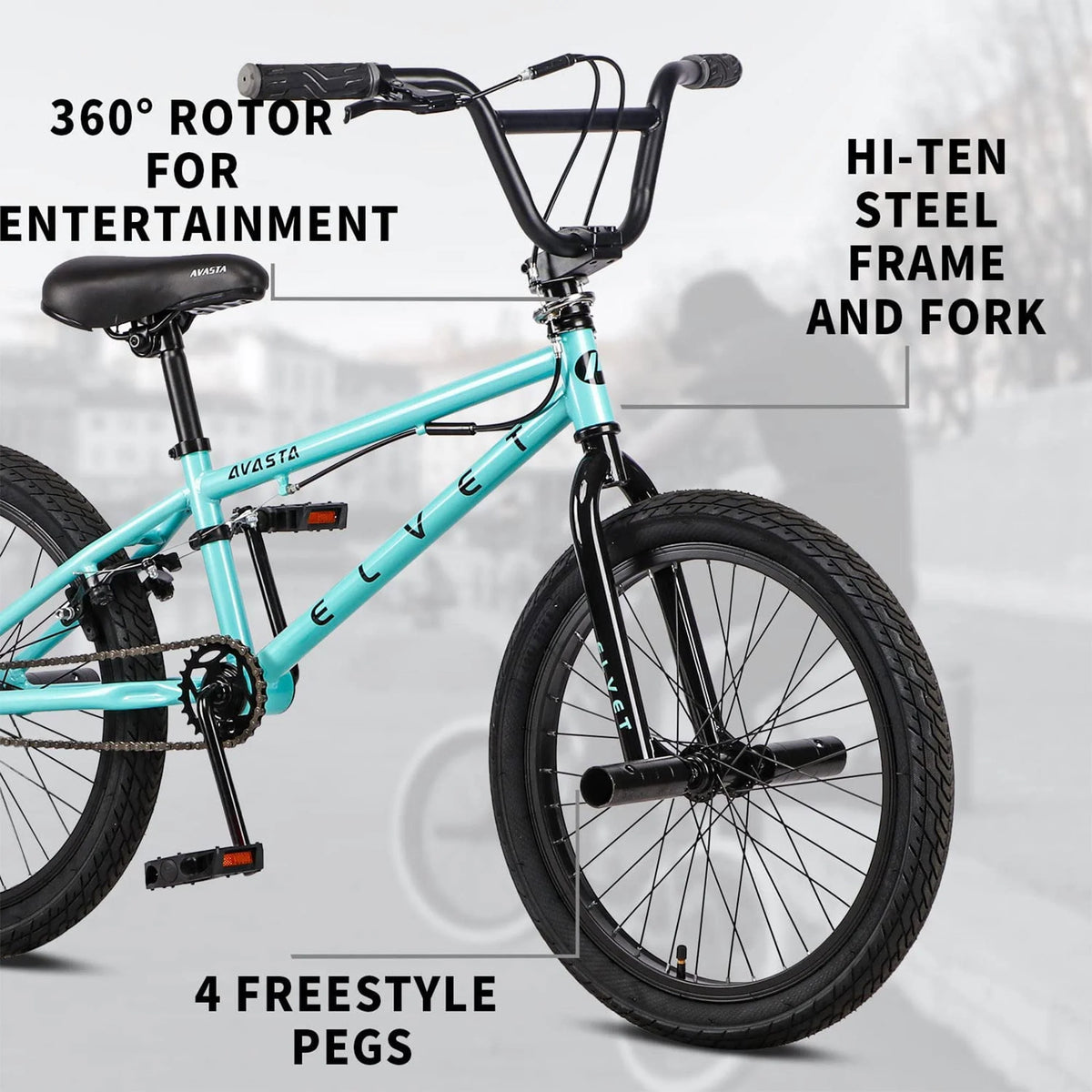 18 Inch Mint Green Kid BMX Bicycle C9493