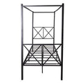 Twin Metal Platform Bed Frame with Canopy T1238