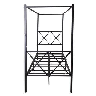 Twin Metal Platform Bed Frame with Canopy T1238