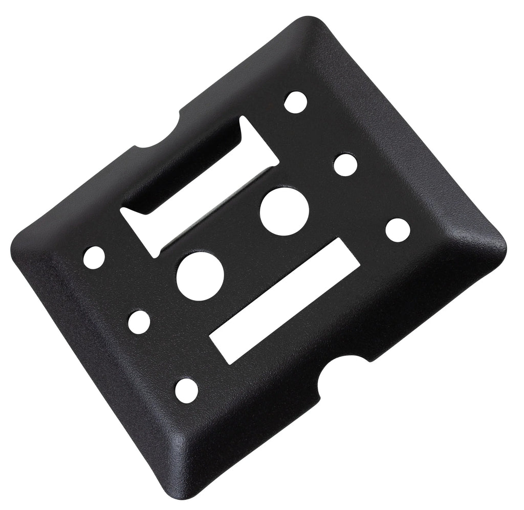 (20 Pack) Black Steel Bolt-on E-Track Tie Down Plates W539
