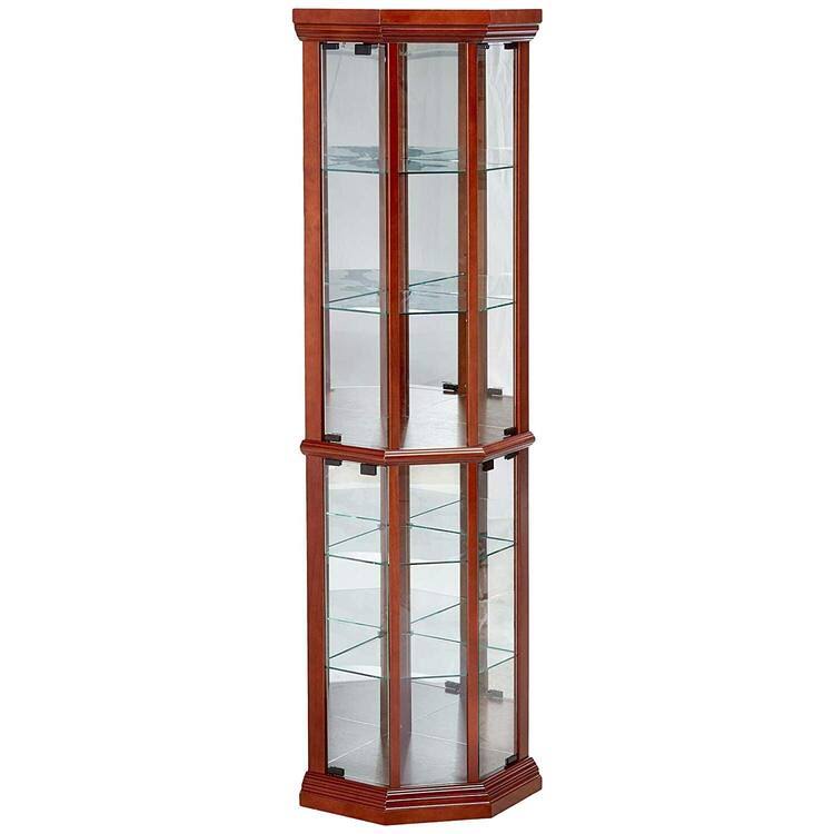 Medium Brown Curio Cabinet O266