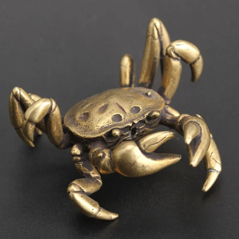 Solid Copper Crab Miniature Figurines W163089
