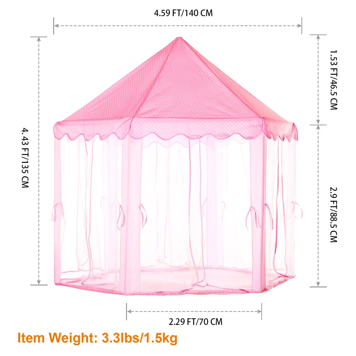 Kids Fairy Play House Tent with Carry Case U2153