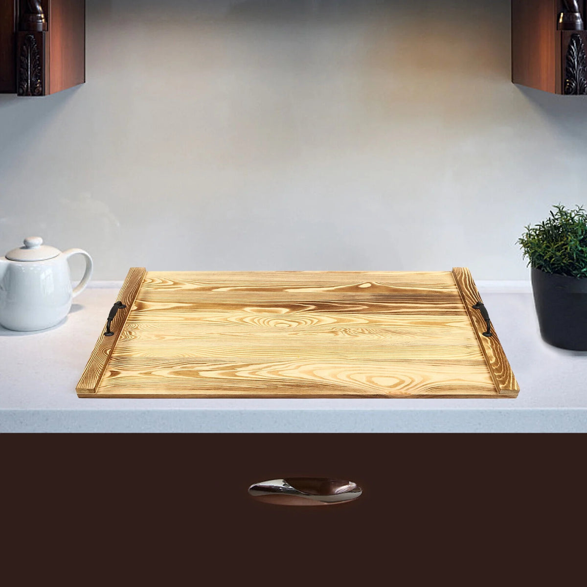 Pine Wood Noodle Board Stove Cover K854