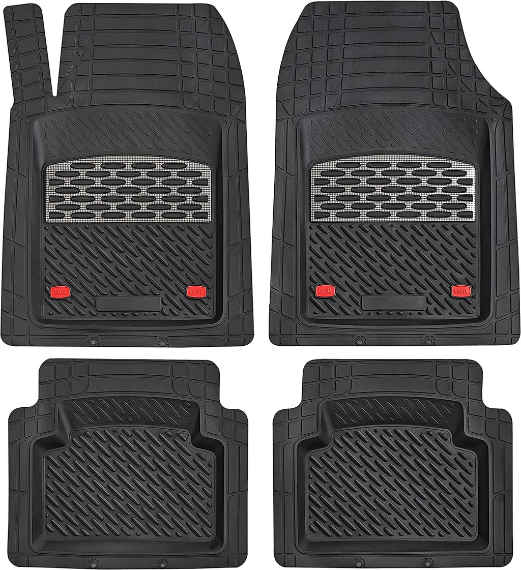 Red 5-Piece Heavy-Duty Automotive Floor Mat H93287