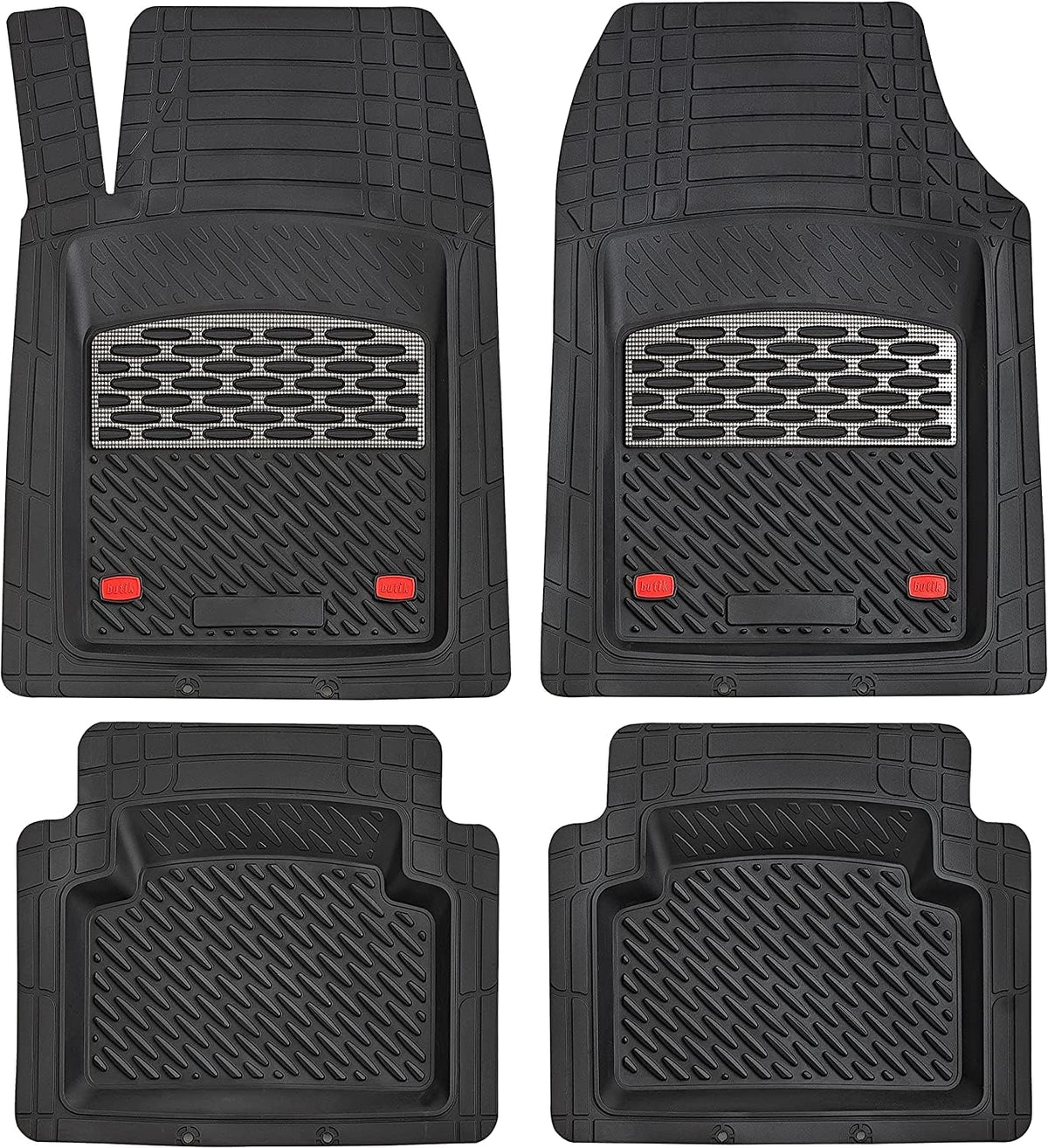 Red 5-Piece Heavy-Duty Automotive Floor Mat H93287
