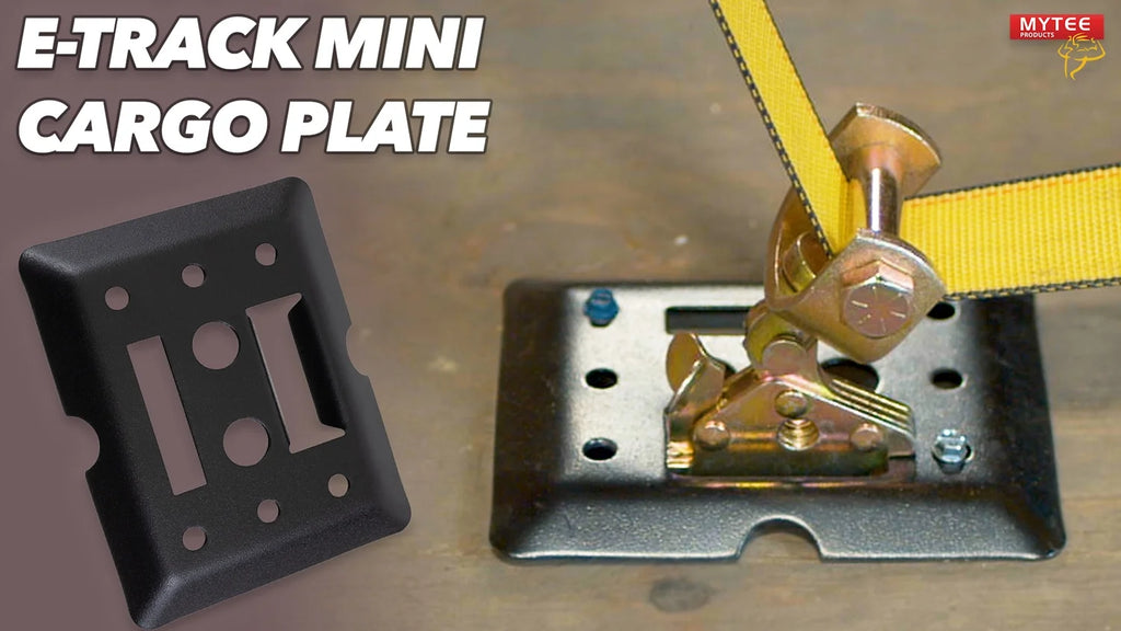 (20 Pack) Black Steel Bolt-on E-Track Tie Down Plates W539
