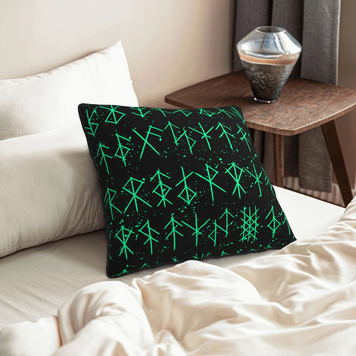 Green 20"x20" Velvet Throw Pillow Covers Set of 2 C69017