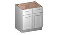 White 2 Doors 2 Drawers Base Cabinet O54177