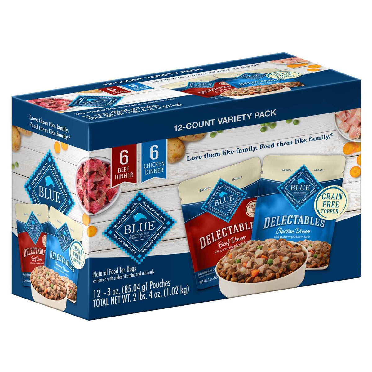 Natural Wet Dog Food Topper Variety Pack S224