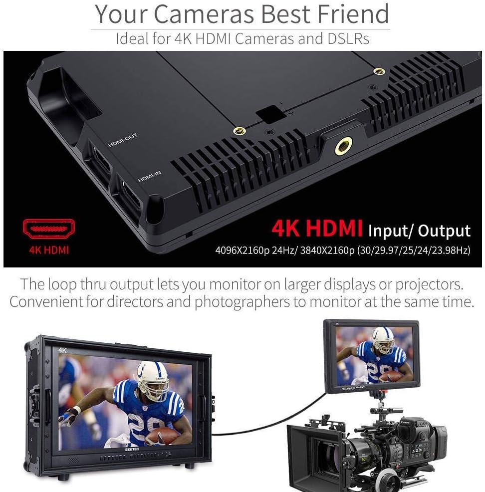 7 Inch 2200nit DSLR Camera Field Monitor Full HD 4K HDMI Z291