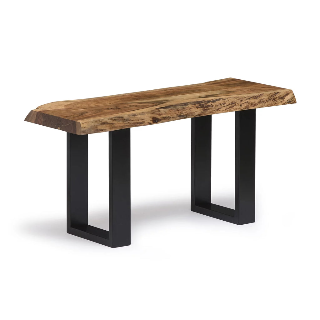 Natural Live Edge Wood 36" Bench P587