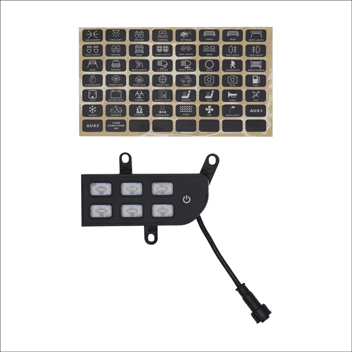 Lower Dash Switch Panel for Jeep Wrangler JL JLU and Gladiator A222