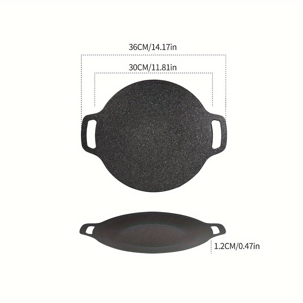 Non-stick Coating Round BBQ Grill Pan C85527