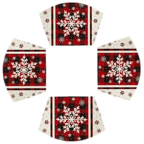 Buffalo Plaid Snowflakes Winter Placemats Set of 4 T1587