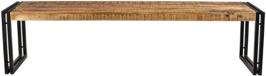 Reclaimed Wood and Metal Bench, 50-Inch H587