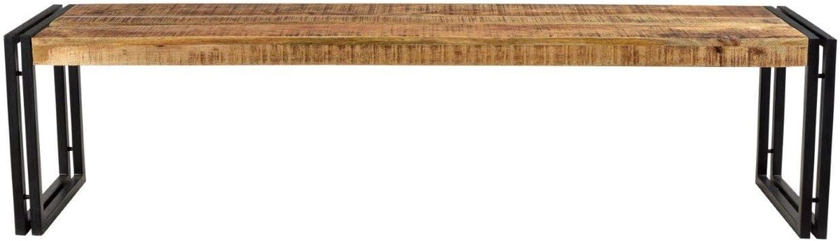 Reclaimed Wood and Metal Bench, 50-Inch H587