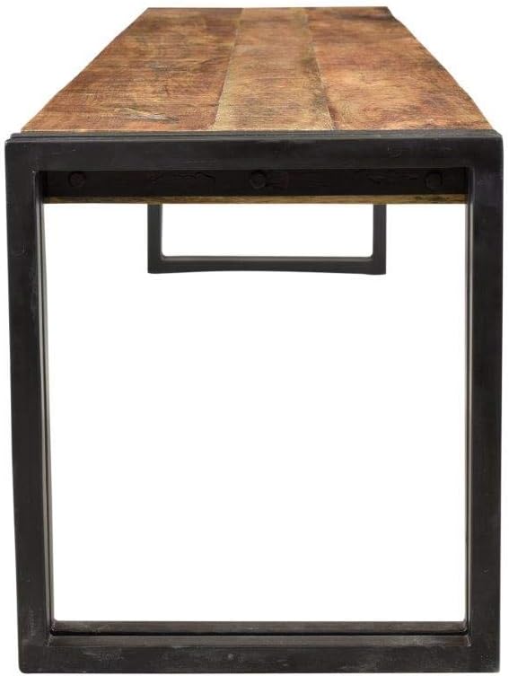 Reclaimed Wood and Metal Bench, 50-Inch H587