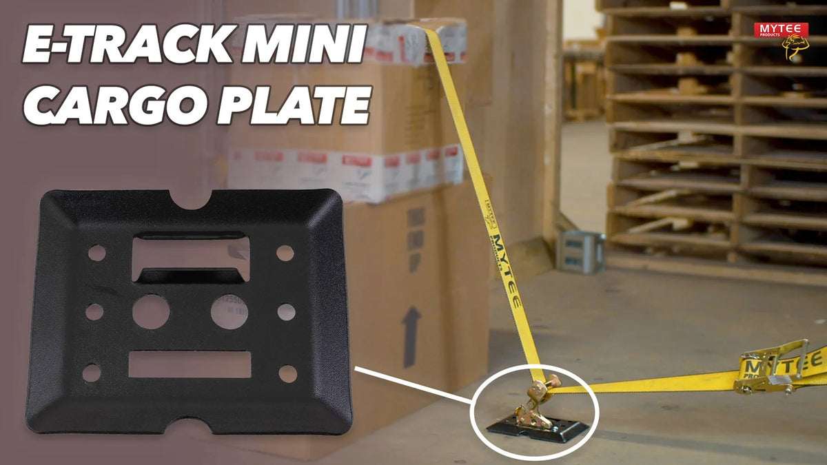 (20 Pack) Black Steel Bolt-on E-Track Tie Down Plates W539