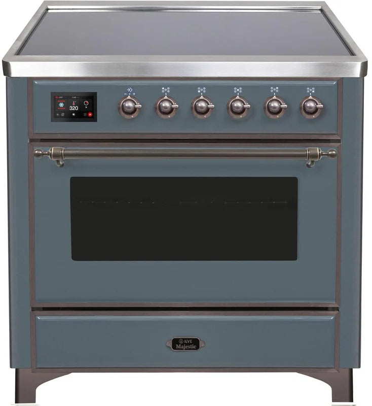 Blue Grey Induction Range with Electric Oven N3088