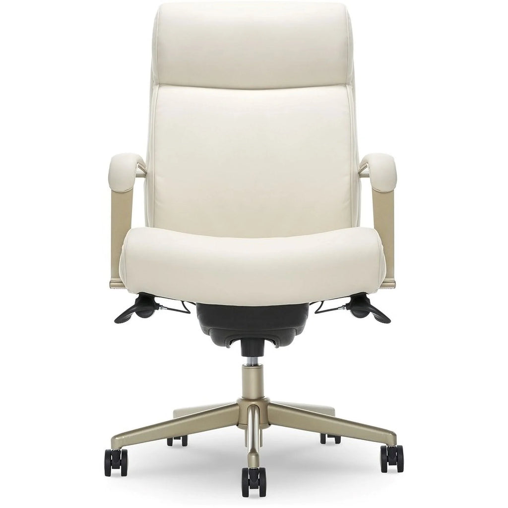 Ivory White Faux Leather Executive Office Chair Z77800