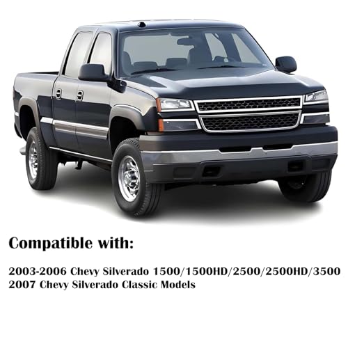 Headlights Assembly + Tail Lights Assembly Combo compatible with 2003-2006 Chevy Silverado C2238