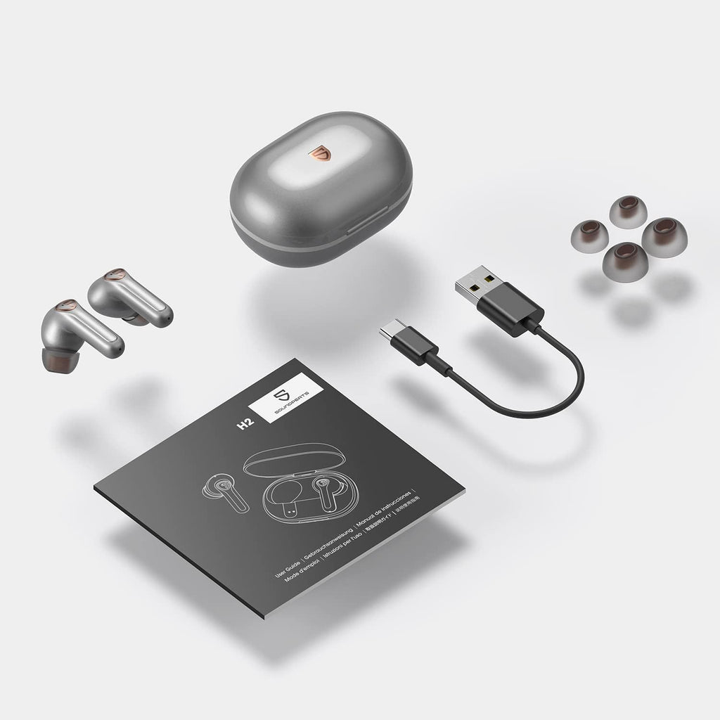 Hybrid Dual Driver Wireless Earbuds with aptX Adaptive Bluetooth 5.2 Stereo Earphones V71651