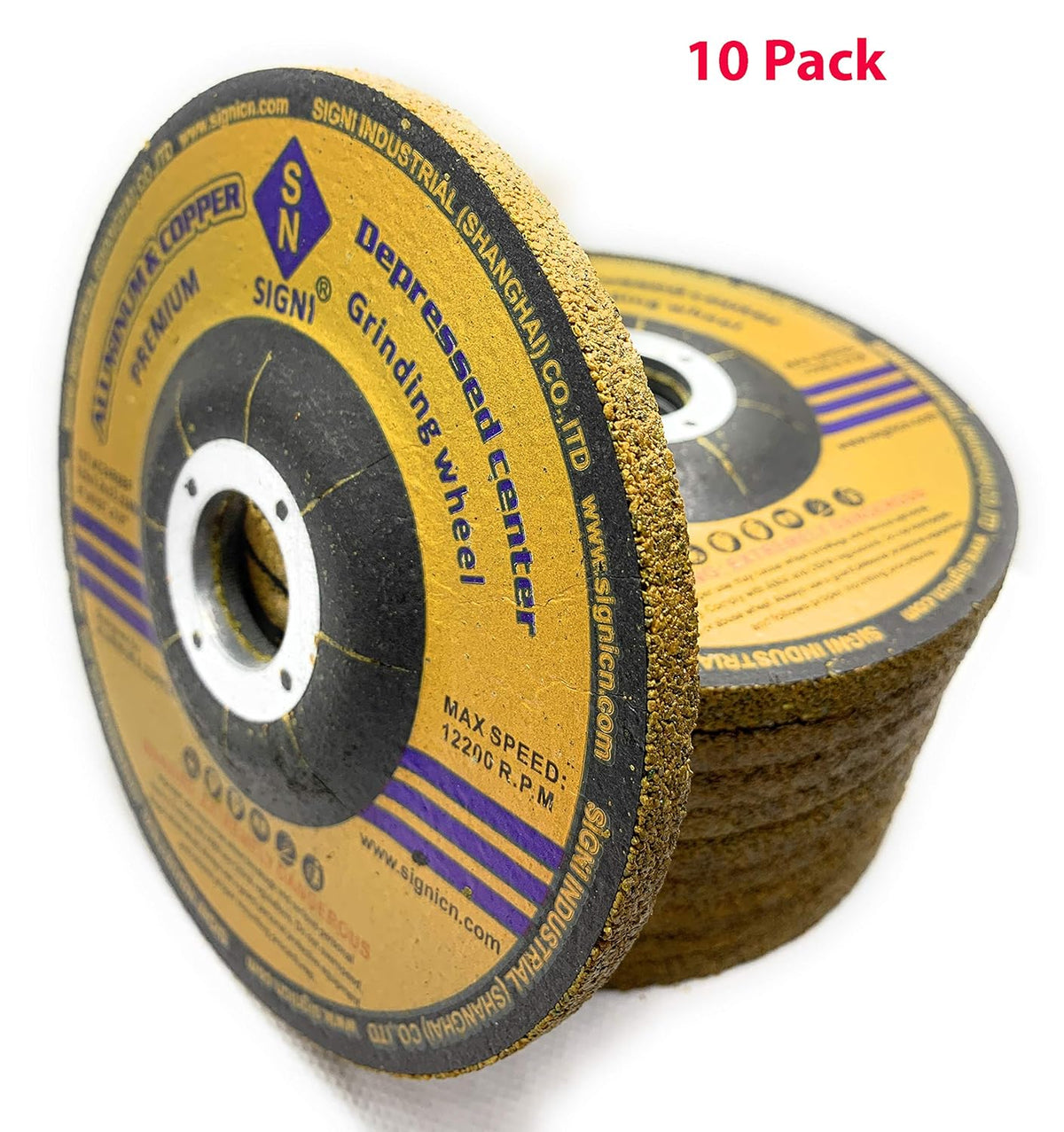 Aluminum Grinding Wheel 5 inch 10 Pack E601