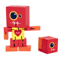 Red Wooden Robot Puzzle Toy Y366