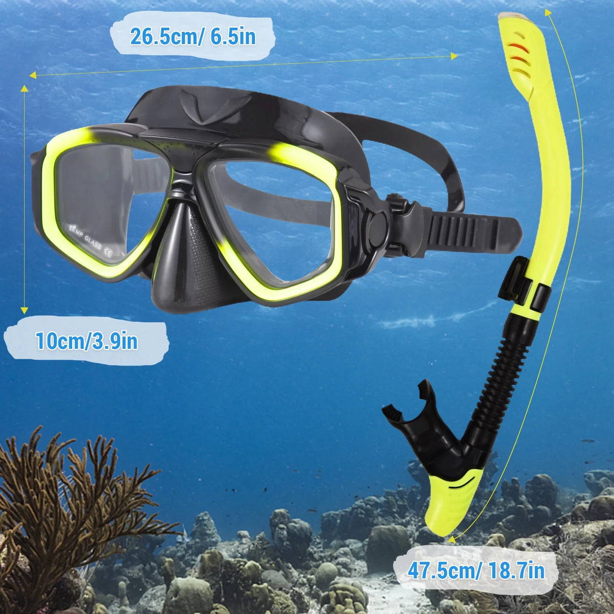 Dry Top Snorkel Set W14838