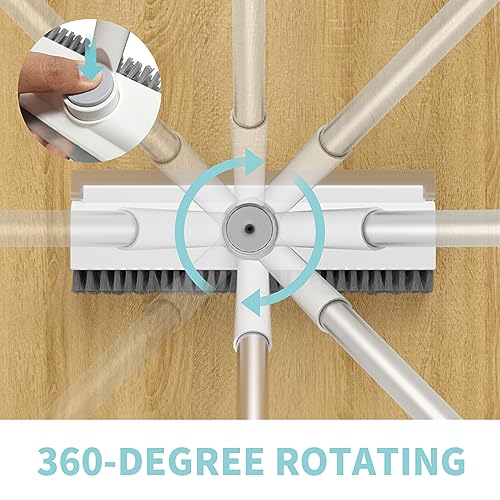 Floor Scrub Brush with Long Handle, Stiff Bristle G950
