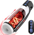 3D Textured Male Masturbator with 9 Suction Vibration Heating W64988