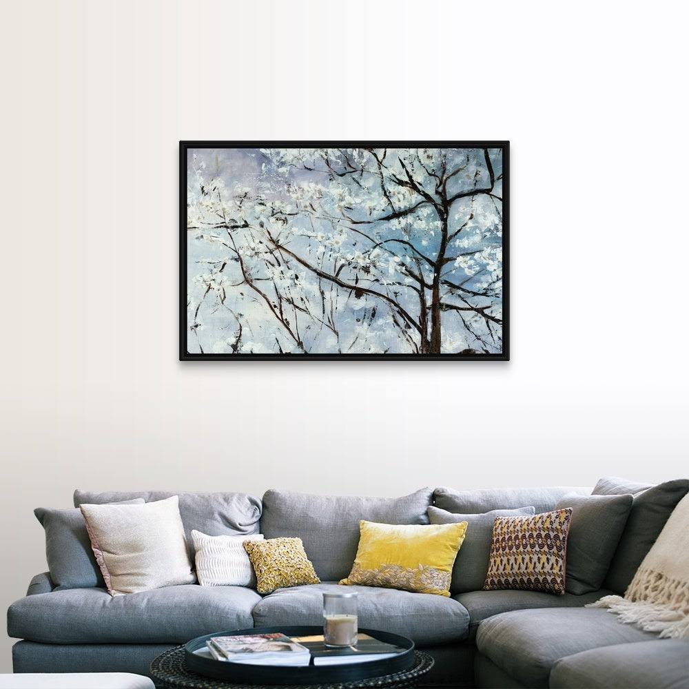 Black Float Frame Canvas Art Y437