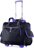 Black/Purple Rolling Overnighter B807546