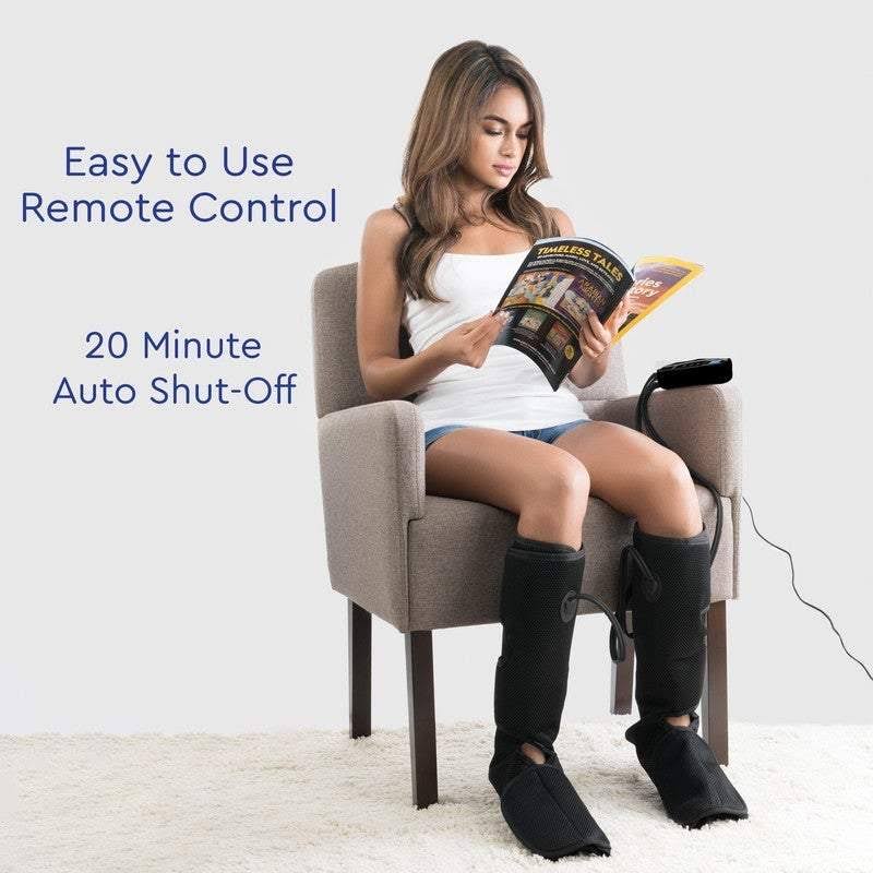 Leg and Foot Air Compression Massager with Heat and 6 Modes F37505