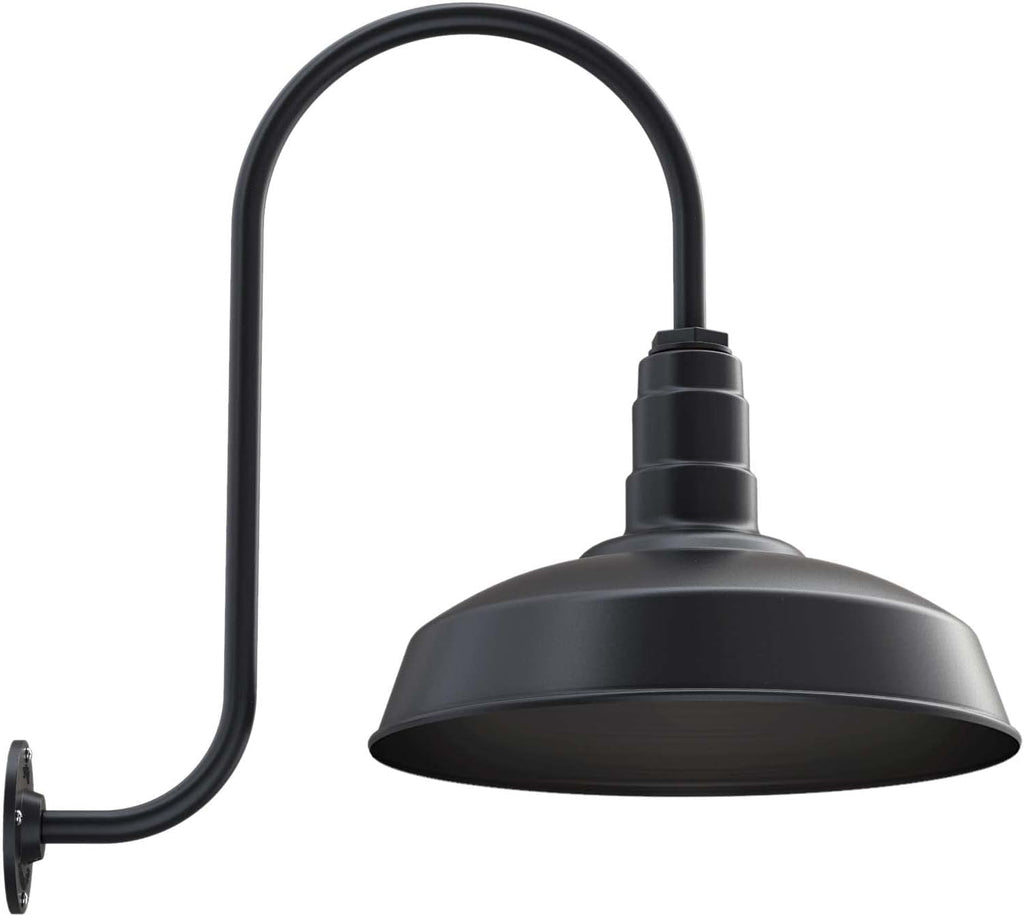 Matte Black Outdoor Wall Mounted Barn Light X391103