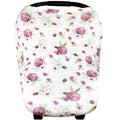 Baby Car Seat Cover Canopy and Nursing Cover Multi-Use Stretchy 5 in 1 Violet V11210
