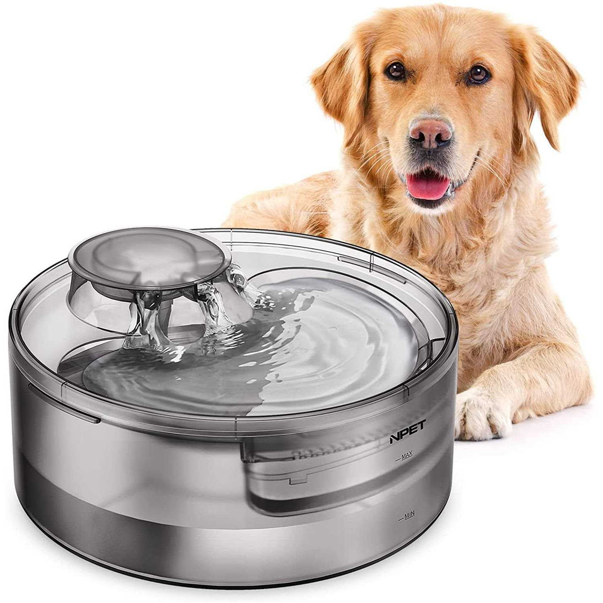 Dog Water Fountain 1.3Gallon/5L Automatic Pet Water Dispenser Y98676