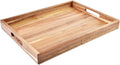 Acacia Wood Serving Tray with Handles 17 Inches L877