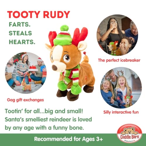 Farting Reindeer Toy Christmas Plush 10 Inches F701853
