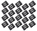 (20 Pack) Black Steel Bolt-on E-Track Tie Down Plates W539