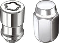 Hex Lug Install Kit Cone Seat Nut 5 Lug M12X1.5 13/16 Hex Chrome Pack of 2 J6905