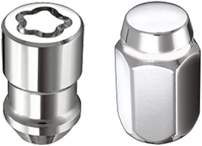 Hex Lug Install Kit Cone Seat Nut 5 Lug M12X1.5 13/16 Hex Chrome Pack of 2 J6905