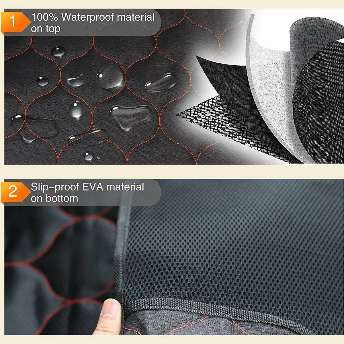 Waterproof Nonslip Heavy Duty Dog Car Seat Cover Z5234
